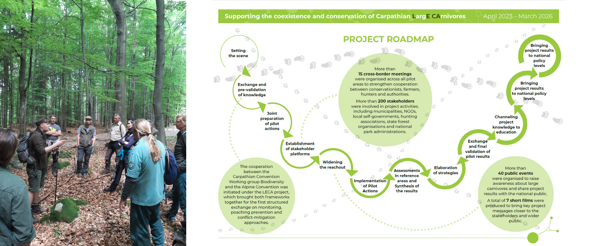 Projekt LECA – roadmap aktivít zameraných na ochranu veľkých šeliem a spolužitie s človekom (Archív ŠOP SR))